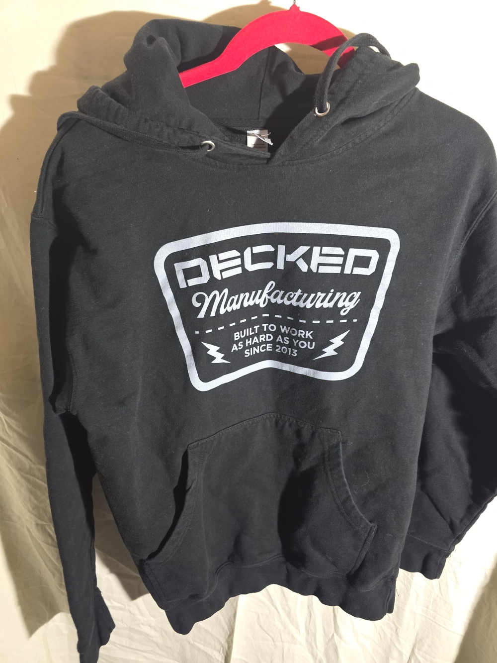 Womend Black Decked Logo Hoodie